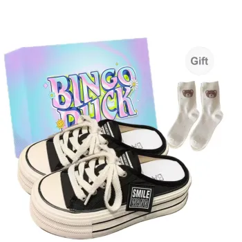 BINGO DUCK Rubber Sole Odor Resistant Slip Resistant Wrap toe Slippers Women's