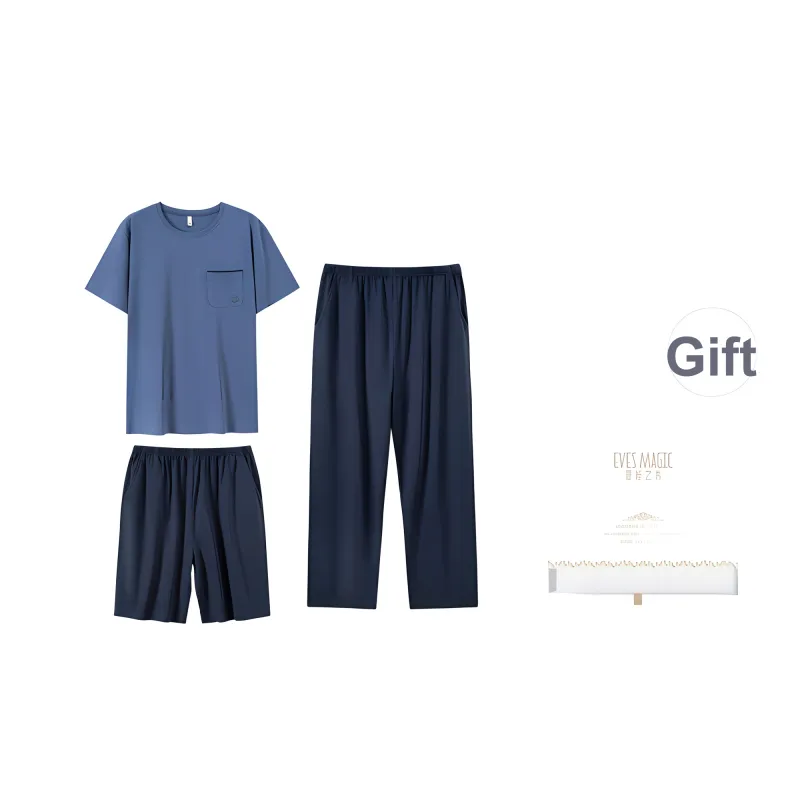 XIA.WA.ZHI.XIU Pajama Set Men's Gift Box Set-28