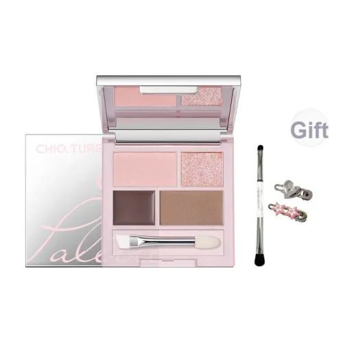 CHIOTURE Pengpeng 4 цвета Oriental Глаза Палетка для теней Пудра Легко Смесь Натуральный Перламутровый Натуральный 3,2г