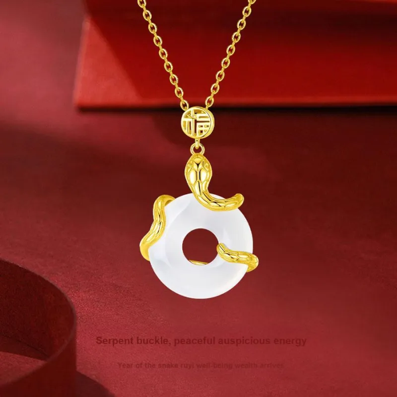 Master Kim Chalcedony Necklaces Unisex-5