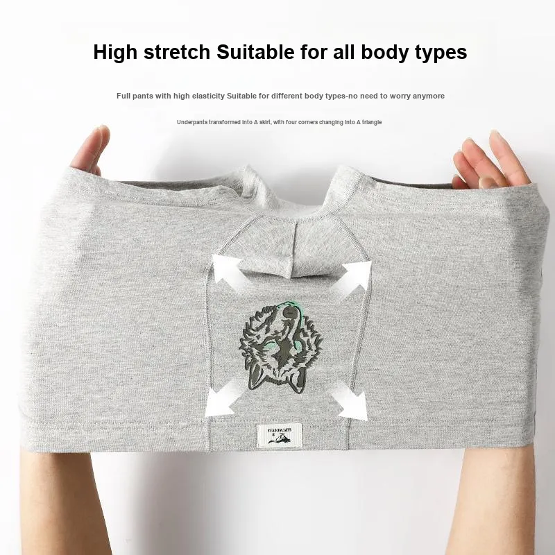 SEPTWOLVES Underpants Men's 4 Pack Gift Box Set+Shopping Bag-71