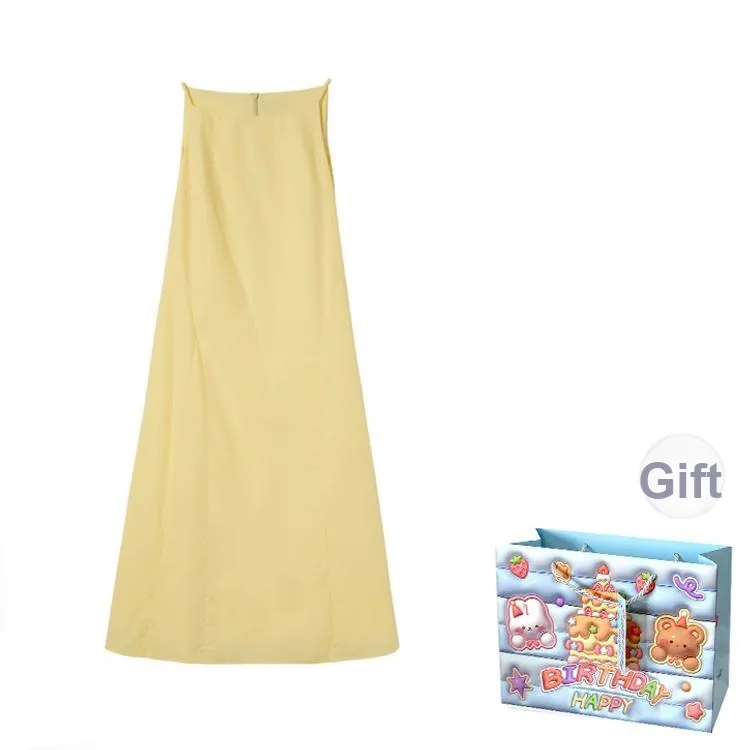 BRASS SCOUT Slip Dresses Women's Yellow Shopping Bag