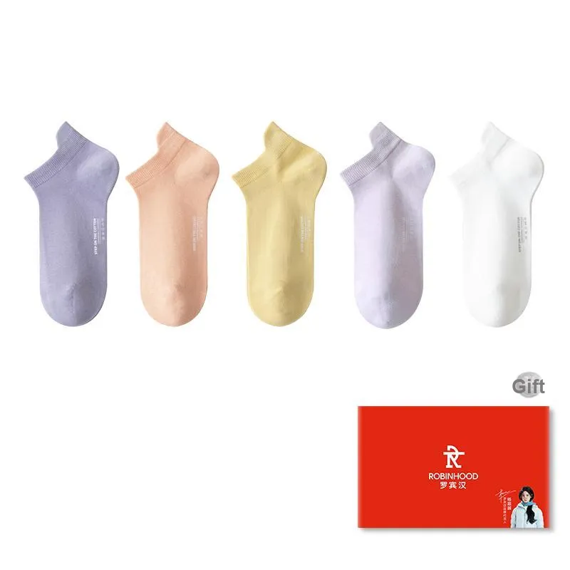 ROBINHOOD Ankle Socks Women's Box 5 Pack-7