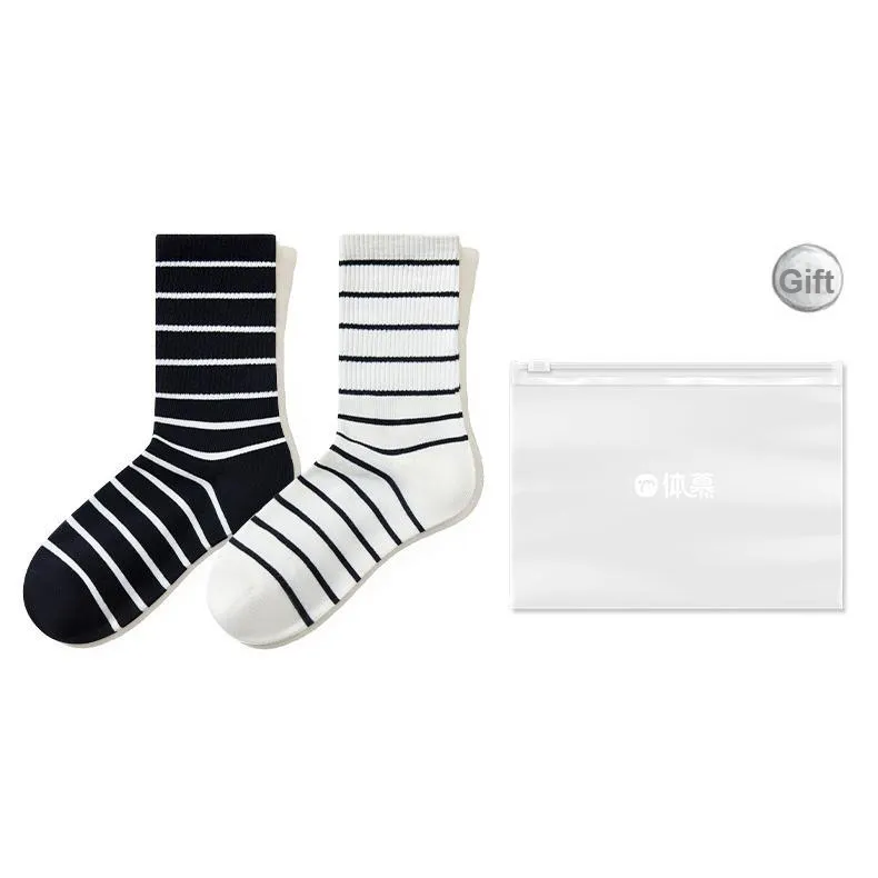 Temooues Mid Calf Socks Women's Shopping Bag Combo Set-5