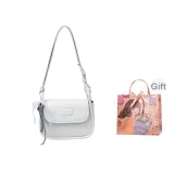 White+Ribbon+Shopping Bag