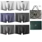 6-Pack, Box Included (6 Pack, Color Combination Image Color) 100% cotton Antibacterial Breathable/Shopping Bag Included