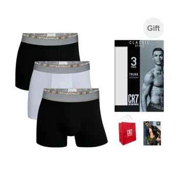 CR7 CRISTIANO RONALDO Underpants Men's 3 Pack Mixed Colors Shopping Bag Included