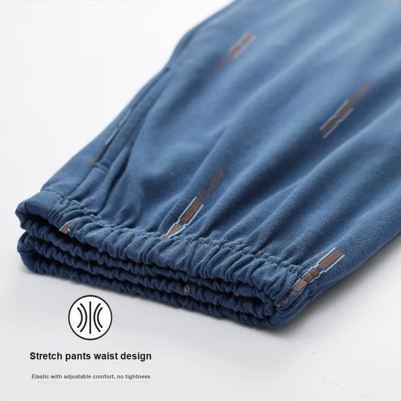 MIIOW Pajama Pants Men's Navy Blue-2