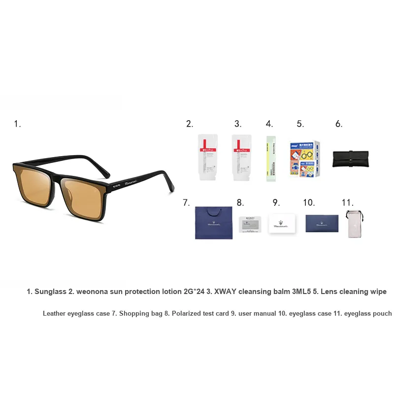Maserati Plate Frame Sunglasses Unisex-2