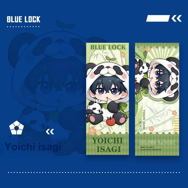Crooked Melon Production Blue Lock Panda Collection 75mm Double Flash Tin Badge Laser Ticket Polaroid Combo Set Badges-2