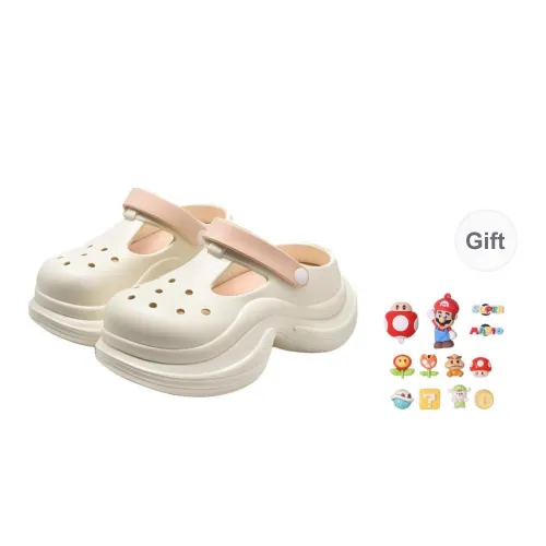 Lymia 7cm Clogs Summer Platform Squashy And Bouncy Feeling EVA Slip Resistant Soft Sole Closed Toe Slippers