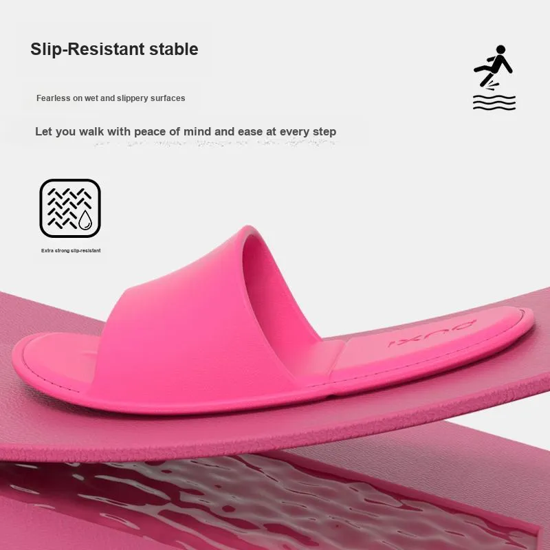 POSEE Slip Resistant Slippers Raspberry-2