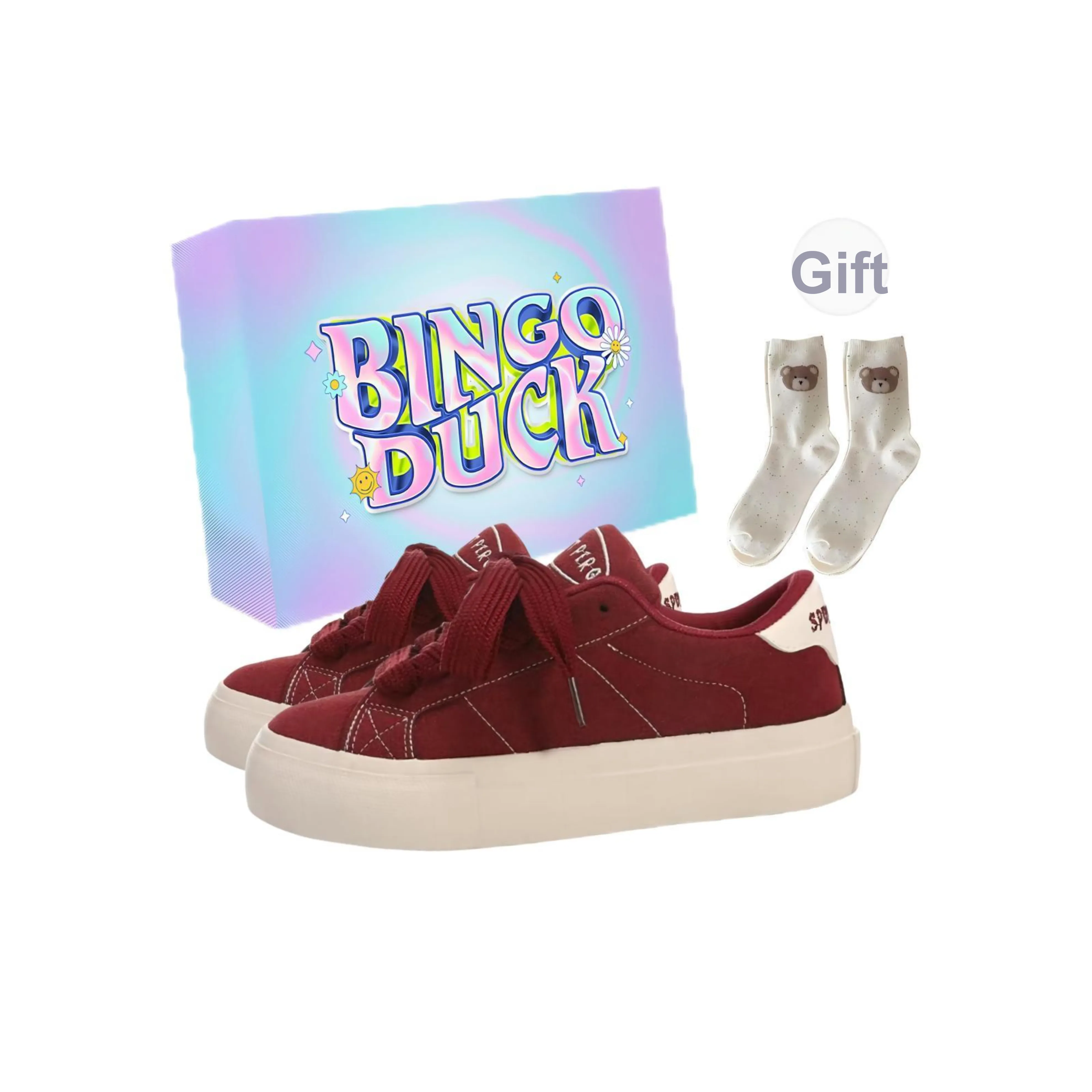 BINGO DUCK Низкие кеды для скейтбординга Женские