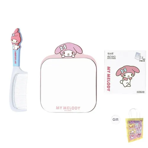 ALL SERIES x Sanrio Cartoon Iron Metal Mirror Comb Set