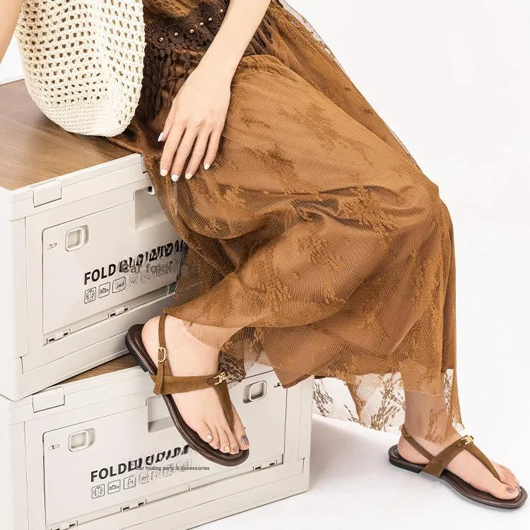 Old Meow One Strap Sandals Women's Brown-6