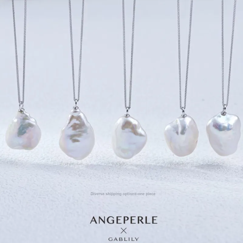 ANGEPERLE Pearl Necklaces Women's-4