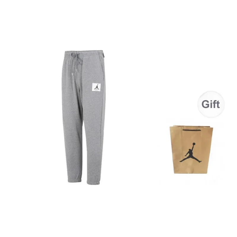 Jordan Knitted Sports Pants Unisex Gray Shopping Bag Included-0