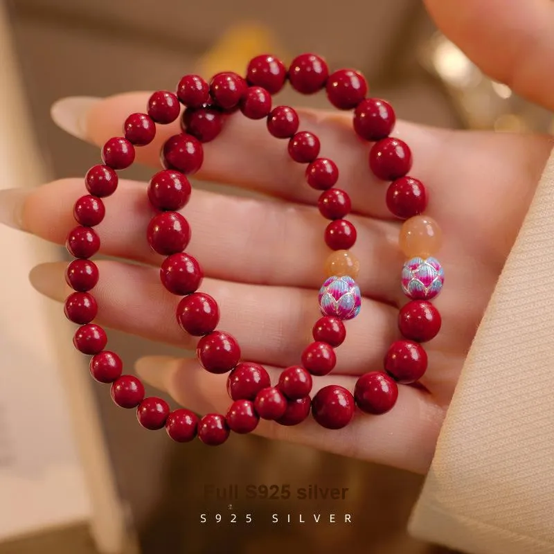 Roaelove Cinnabar Jade Bracelets Women's-1