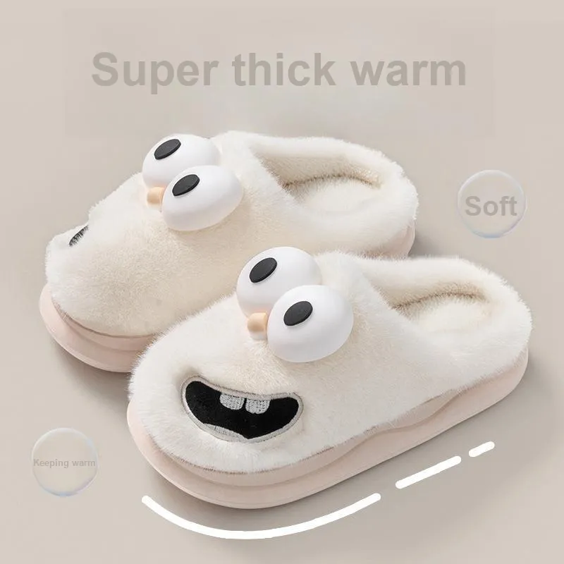 TLIT Fuzzy Slippers, Platform Slippers For College Students, Home Slippers-1