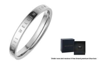 Daniel Wellington Alloy Rings Unisex Starlight Silver