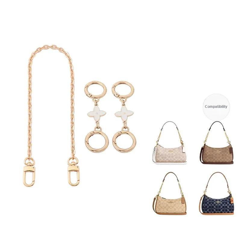 Gloya Alloy Decorative Chain Bag Accessory Women's Gold Tone-4