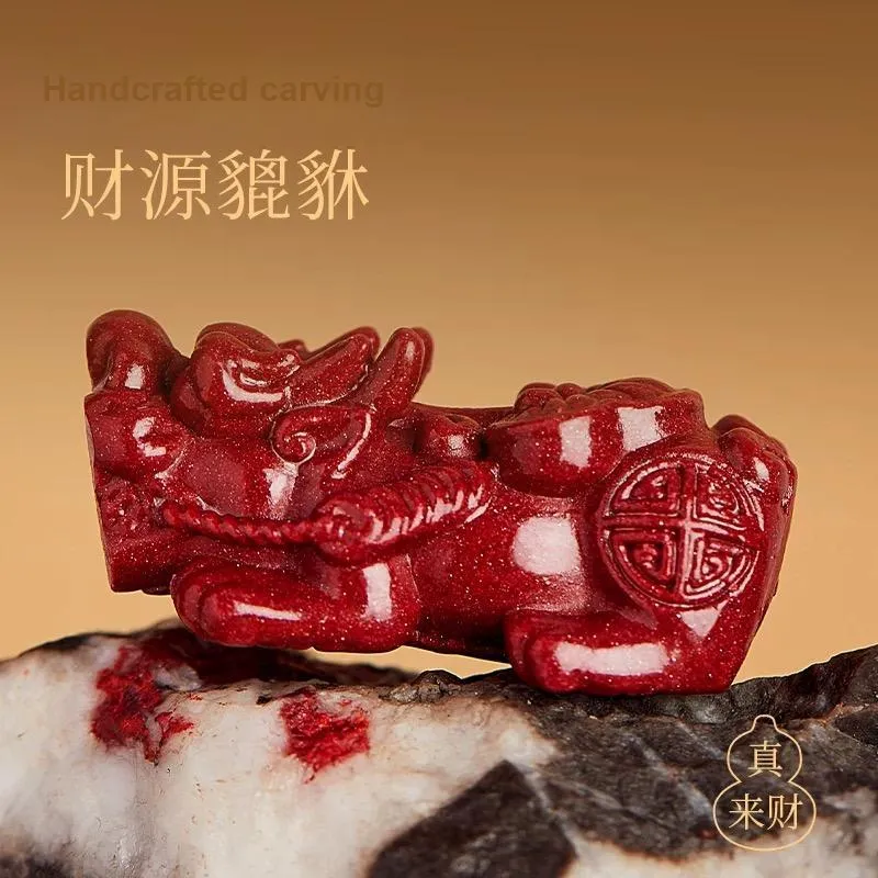Stone On The Line Reconstructed Cinnabar Jade Bracelets Unisex-7