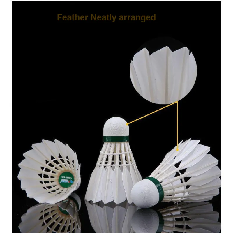 YODIMAN Duck Feather Shuttlecock 12 Pack Water Duck Feather Everyday Shuttlecocks-1