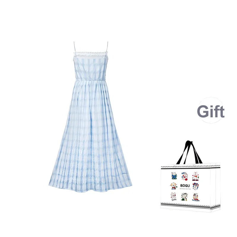 BDGU Slip Dress Women's Light Blue-1