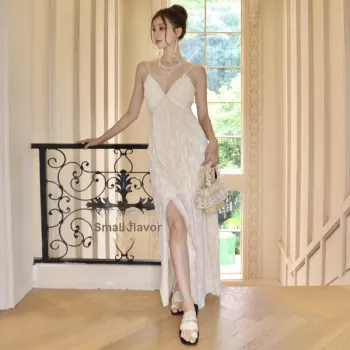 MADALLO Slip Dresses Women's Light Beige Apricot