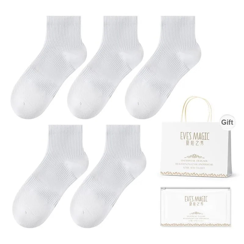 XIA.WA.ZHI.XIU Ankle Socks Men's Shopping Bag 5 Pack-0