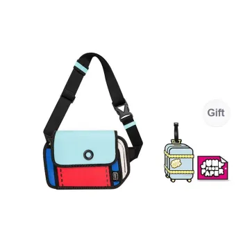 JumpFromPaper Polyester Cycling Bag Sling Bag Unisex Vintage Blue