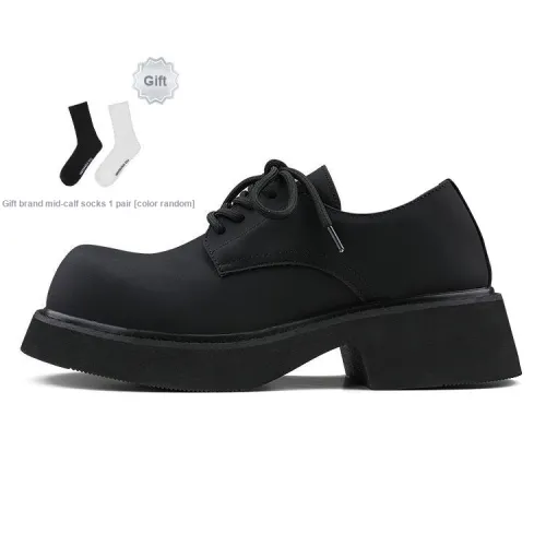 HANQIAORIJI Black Blood Series Men's Casual Shoes Unisex Low-Top Black