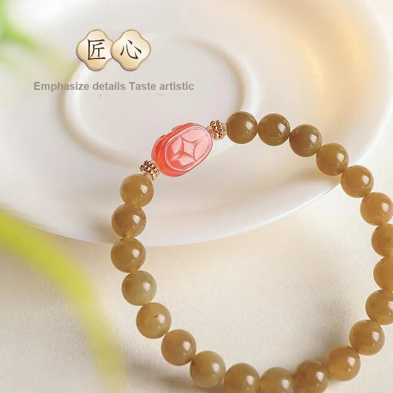 YINXIANGMOU Hetian Jade Bracelets Sugar Jade Women's-5