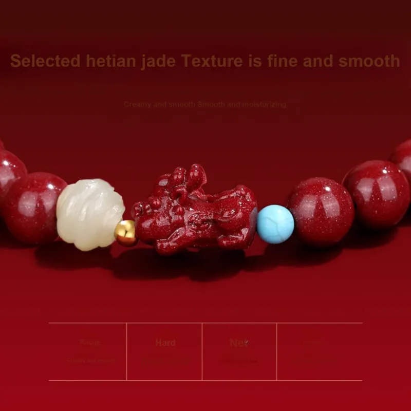 Olampe Reconstructed Cinnabar Bracelets Women's-2