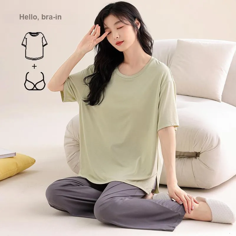MADALLO Pajama Set Women's Fruit Green-1