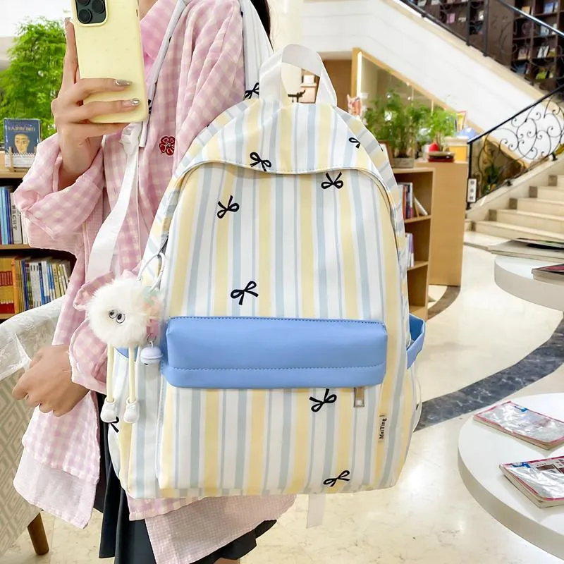 Moonshine Nylon Backpack Women's Blue/Purple/Orange/Yellow-11