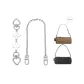 [Silver]White Four-Leaf Clover Extender Chain+Decorative Chain