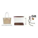 Brown Liner+Bottom Pad+Shoulder Pads[Three-Piece Set]Includes Pendant-City33 Ecru