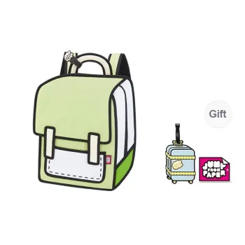 JumpFromPaper Polyester Universe Backpack Handbag Regular Unisex Verdant Green