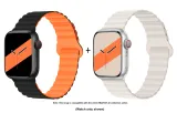 Apple Silicone Strap-Black Orange * Starlight