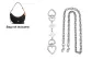 White Four-Leaf Clover 15cm+Pig Nose Decorative Chain 40cm