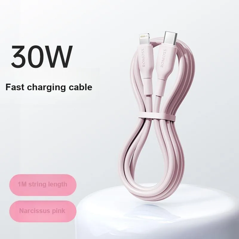 ROMOSS CB1713 1m Type C To Lightning PD30W Apple Cable Safe Fast Charging No Damage To Device-1