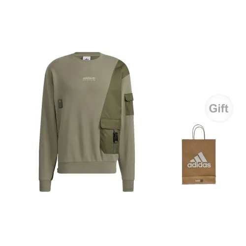 Adidas Sweatshirts Men Olive With Free Shopping Bag