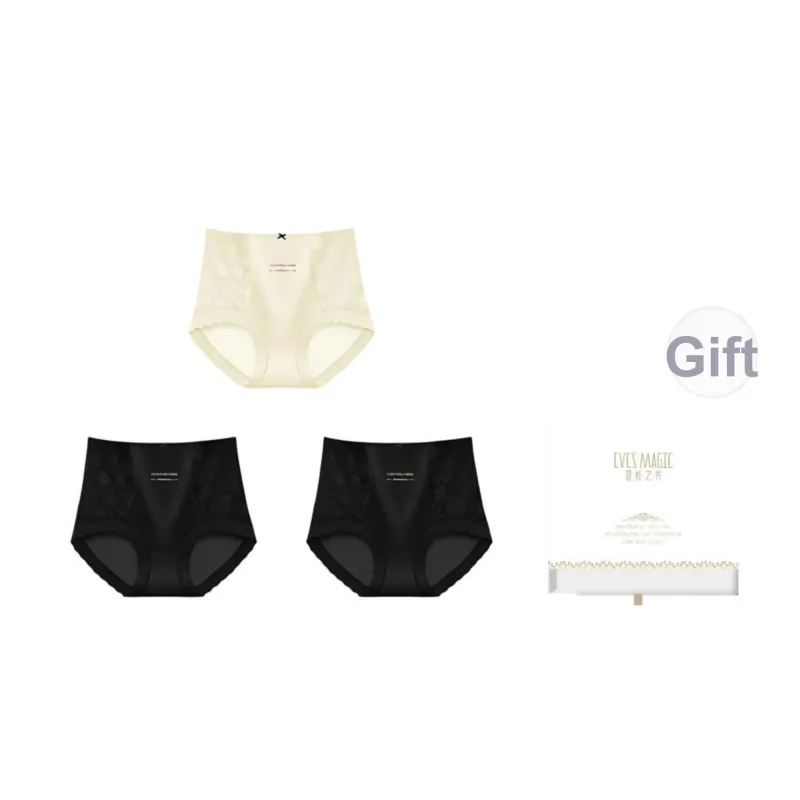 XIA.WA.ZHI.XIU Underpants Women's 3 Pack Gift Box Set-12