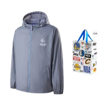 NBA Golden State Warriors Jackets & Coats Unisex Blue Gray