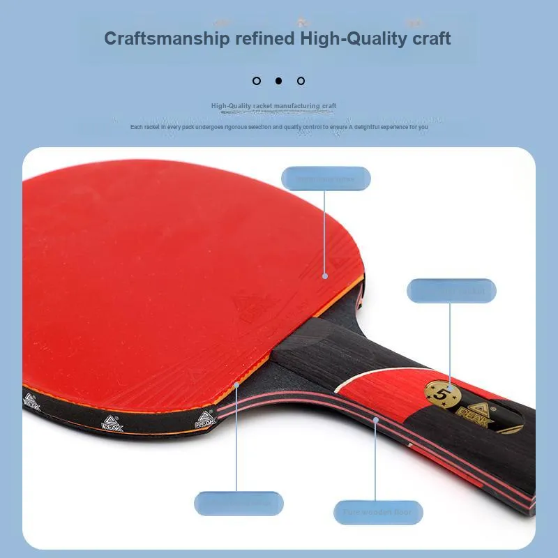 PEAK Ping Pong Paddles Unisex All Wood Double Beat-7