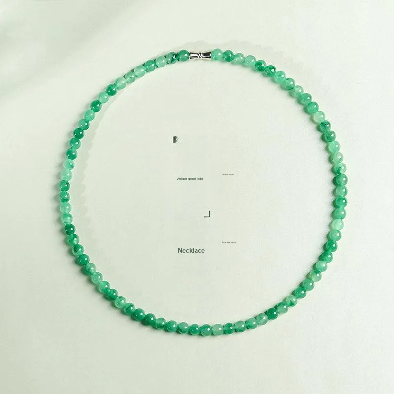 YINXIANGMOU African Emerald Jade Necklaces Women's-1