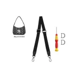 Gunmetal Adjustable Black Canvas 74cm-113.5cm with Customization Set Included