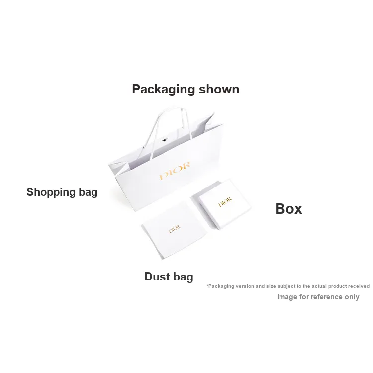 DIOR Embroidery Tote Bag Shopping Bag Handbag Medium Size Women's White With Light Green Accents-5