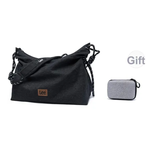 Lee Ткань Американский винтаж Сумка через плечо Средняя Унисекс Джинсовый синий Черный хаки